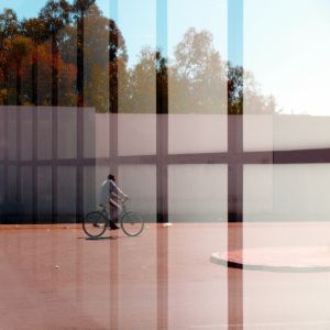 MAN WiTH BiCYCLE THROUGH A GRiD No. 1.jpg