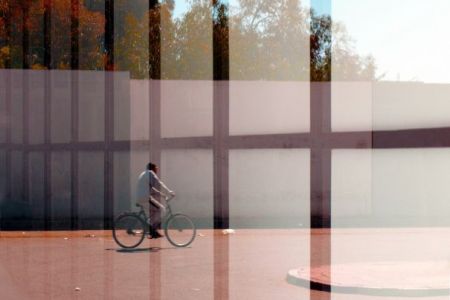 MAN WiTH BiCYCLE THROUGH A GRiD No. 1 - AGADiR, MOROCCO 2014.jpg